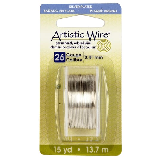 8 Pack: Artistic Wire® Silver Plated 26 Gauge